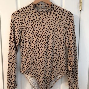 Gaze Leopard Print Body Suit